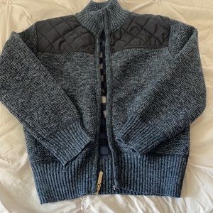 Navy blue Boys zip sweater